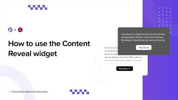 How to use the Content Reveal widget of PowerPack Addons for Elementor
