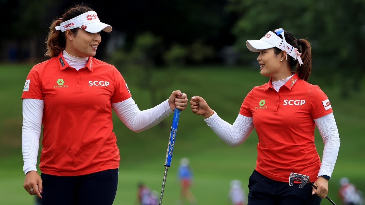 Ariya and Moriya Jutanugarn Second Round Highlights 2021 DOW Great