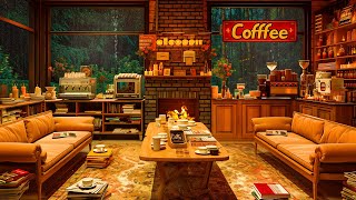 Morning Spring Jazz Music to Heal You☕ Cozy Coffee Shop & Forest Ambience | Smooth Jazz Instrumental