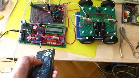 Ir remote controlled vehicle robot under development