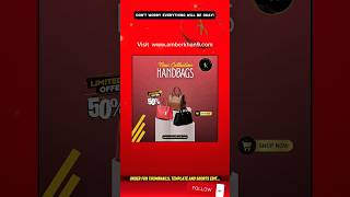 How To Make A Handbag Business Poster Design In Canva App yt