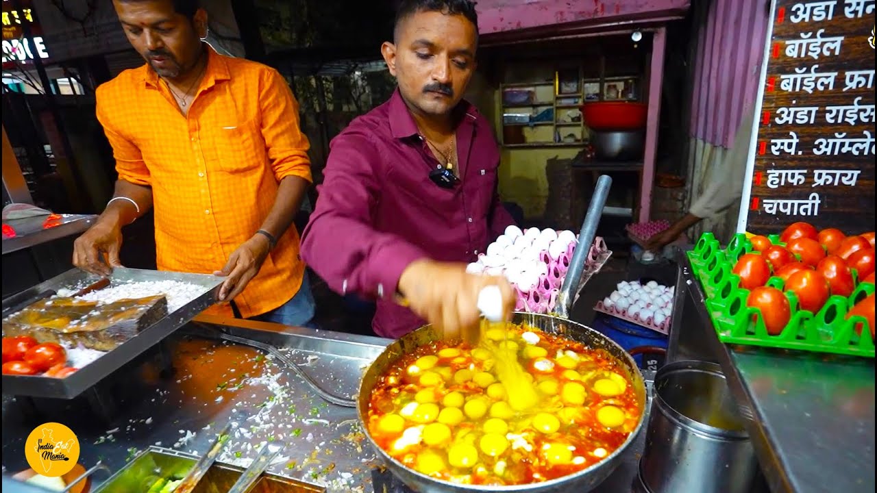 Biggest 50 Eggs Bhurji Making In Sangli, Maharashtra Rs. 35/ Only l
