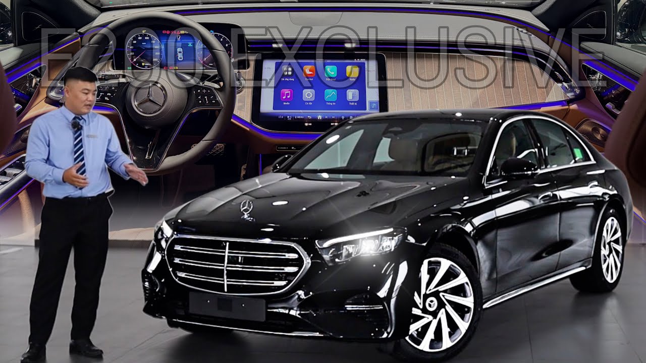 Tìm hiểu Mercedes Benz E200 Exclusive All New 2025 thiết kế tương tự như đàn anh S-class.