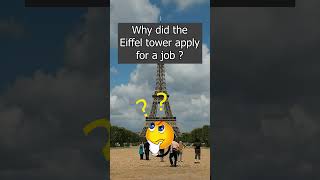 Why Did the Eiffel Tower Need a Job? 🤯 #getleboss #funny #riddles