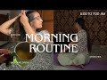 5AM MORNING ROUTINE 2023 || Realistic + Productive || skin, hair, workout, drink🪻 amanlifestyles #9