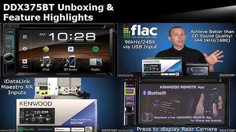 2018 KENWOOD DDX375BT Multimedia Receiver Unboxing & Feature Highlights