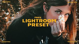 FREE Lightroom Preset "Vintage Film" Before & After screenshot 5