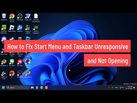 How to Fix Start Menu and Taskbar Unresponsive and Not Opening in Windows 111087