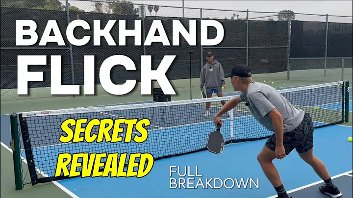 Backhand Flick + Roll in Pickleball | Full Breakdown (Tips, Tricks, Technique)