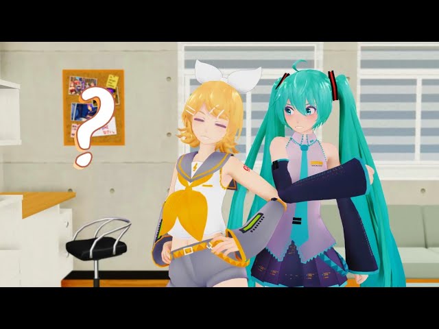 [MMD Talkloid] You didn't go on a date with Len yesterday... class=