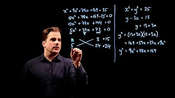 Simultaneous Equations - Quadratic. GCSE 9-1 Maths Edexcel June 2017 Paper 1H Q20