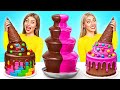 チョコレートファウンテンチャレンジ | 面白い食べ物の状況 Super Hyper DO