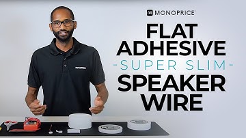 Flat Adhesive Super Slim Speaker Wire Tape, with Pure Copper Conductors - How to Hide Wiring