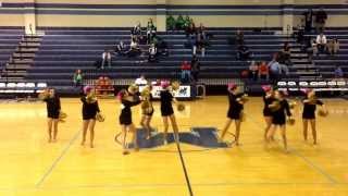 JL Mann dance team - Halftime basketball - Mann vs Easley 2014
