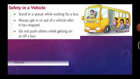 CBSE - 2nd std EVS lesson-8 Safety and First Aid.