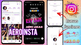 ?Instagram AERO v23.0.1⚡2023 última versión | Compartir Reels estilo iPhone + fuente y emojis iOS