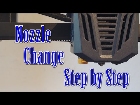 Anycubic Kobra Go nozzle change - YouTube