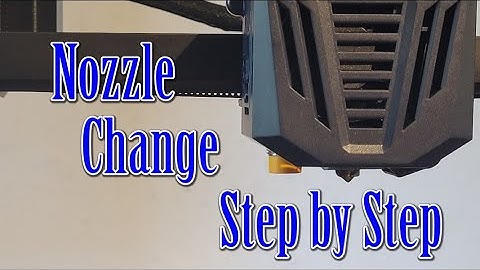 Anycubic Kobra Go nozzle change