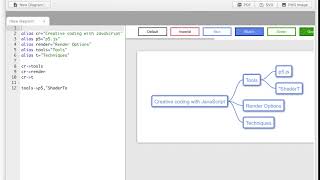 Diagram.codes Studio demo Tree diagrams