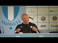 Presskonferens inför play–off hemma mot Bnei Yehuda Tel Aviv FC