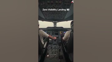 Airbus A350 Autolands in Zero Visibility #shorts #shortsfeed #a350