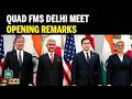 QUAD Foreign Ministers Meet In New Delhi To Discuss Indo-Pacific Security And China Challenge