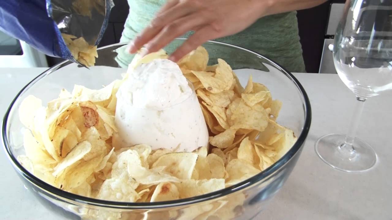 Chips, Dip... and a WINE GLASS???