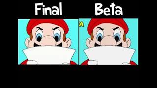 Hotel Mario Intro Beta vs Final Comparison