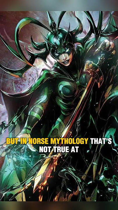 In Marvel, Hela is shown as Loki's sister, but the true is! #shorts #short