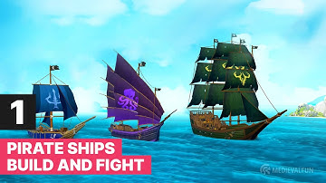 Pirate Ships: Build & Fight - Gameplay Part 1 Walkthrough Tutorial [Android]