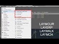 181_1 (FORMAT LAYER TOOL) MAKE OBJECT LAYER CURRENT, LAYER PREVIOUS, LAYER WALK, LAYER MATCH OPTIONS