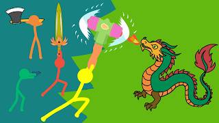 Stick Figure Animation: Modded Bounce Game (HARD MODE) screenshot 1