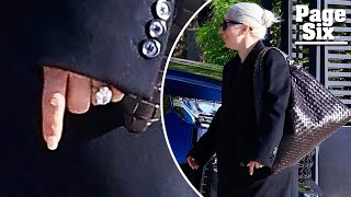Lady Gaga sparks engagement rumors after being spotted with massive diamond ring