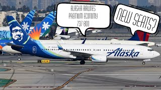 I flew on Alaska airlines 737-800 premium economy