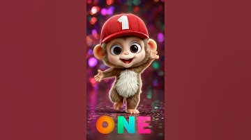 Let’s Count 1–20 with Dancing Monkey Hats! 🐵 | Fun Counting Song for Kids #shortsforkids #kidssongs