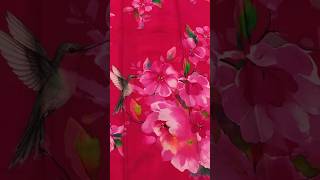 Pure Chinon Digital Print Sarees | Chiffon Floral Prints &amp; Small Zari Borders ✨