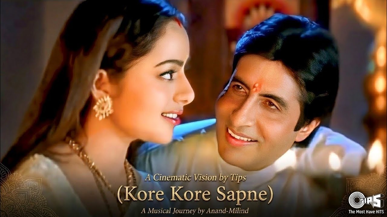 Kore Kore Sapne Mere - 4K Video | Amitabh Bachchan & Soundarya | Sooryavansham | 90's Romantic Song