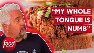 Guy Fieri Eats A NEXT-LEVEL Szechuan Pepper Jelly Chicken Sandwich! | Diners, Drive-Ins & Dives