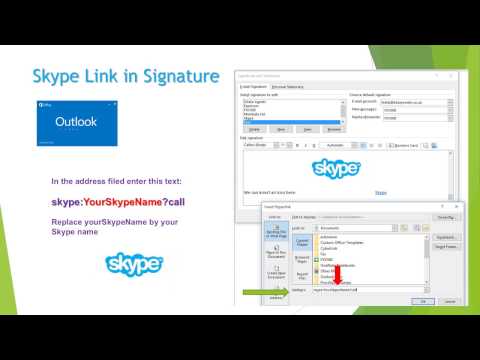 How to add Skype link in email Signature