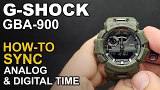 Gshock GBA-900 - Adjusting watch hands - Module 5641