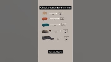 Ideal distance between TV and sofa #interiors #television #home