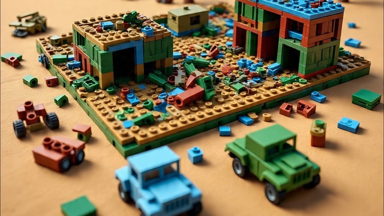 I build a Lego military base and went to war with it ￼