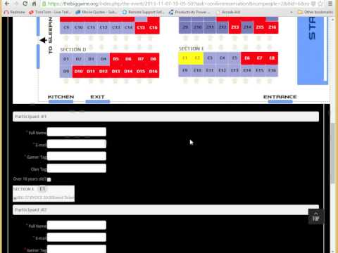 tBG LAN Party Seat Booking Walkthrough