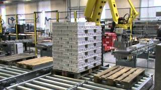 Fully automatic robot palletizing system