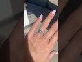 Radiant shape lab grown diamond engagement ring