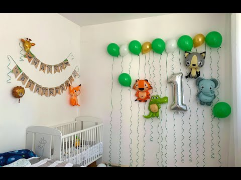 Как украсить комнату на день рождения 1 годик своими руками