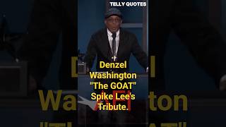 Spike Lee Honors Denzel Washington "The Real GOAT"...👑❤️