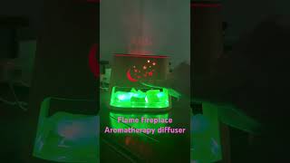 New Flame fireplace aromatherapy diffuser with 7 colors lights for bedroom office yoga #music