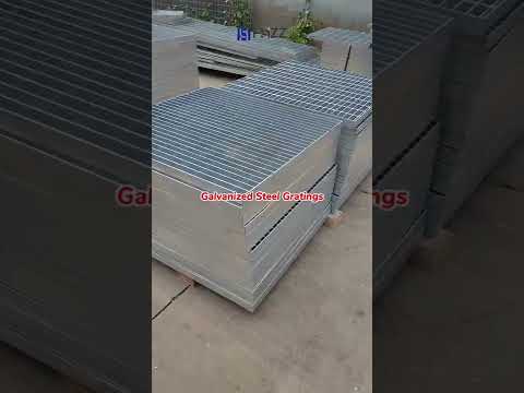 Galvanized Steel Gratings for Steel Structure Platform, Grating Stair Treads, Drainage Grating