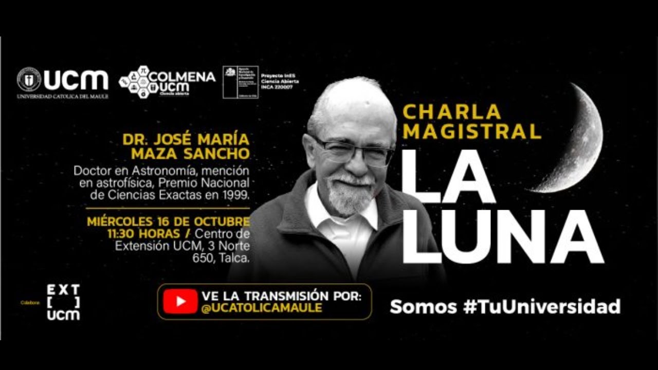 En vivo: Charla magistral de José Maza sobre la luna